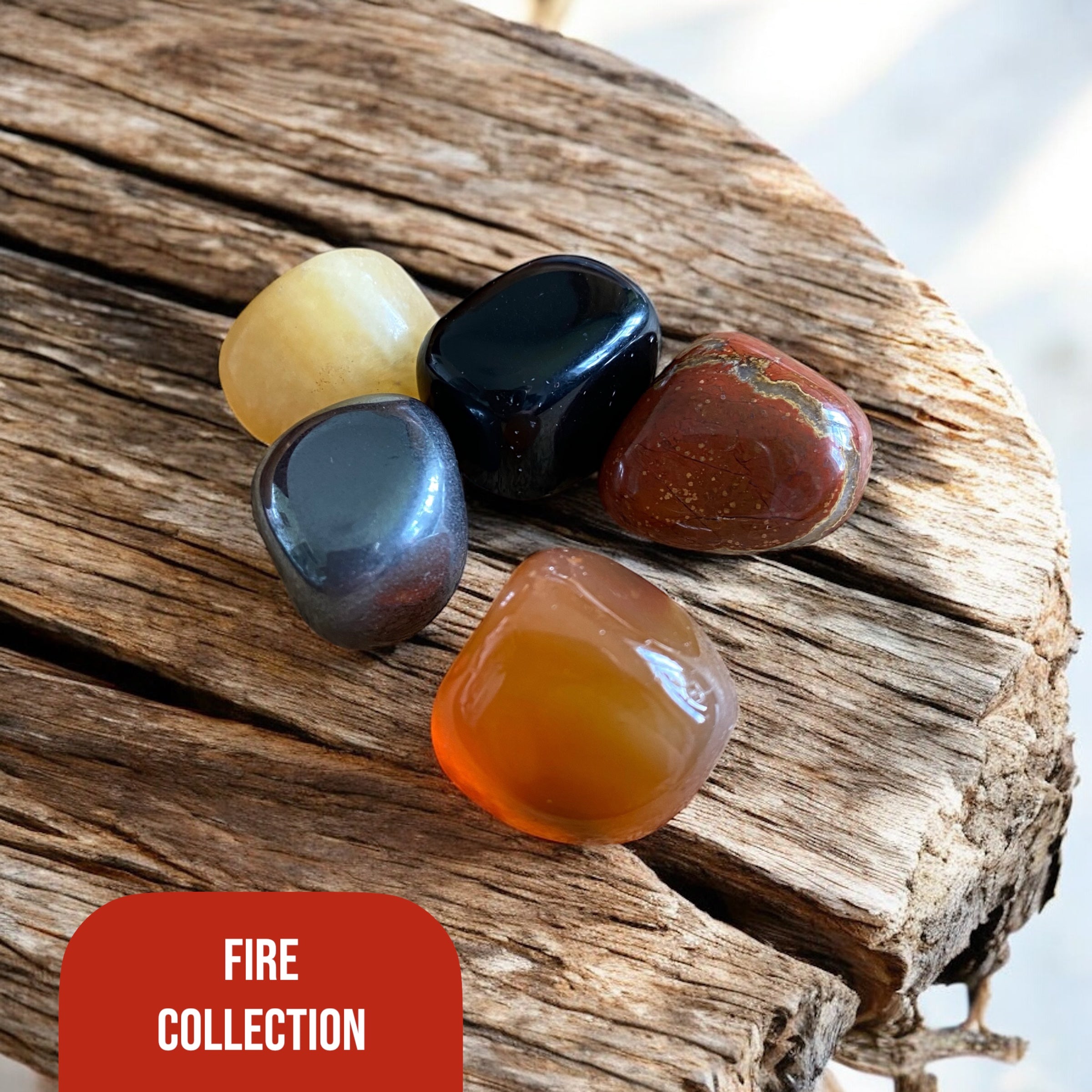 Premium Pagan Fire Element Gemstones Set
