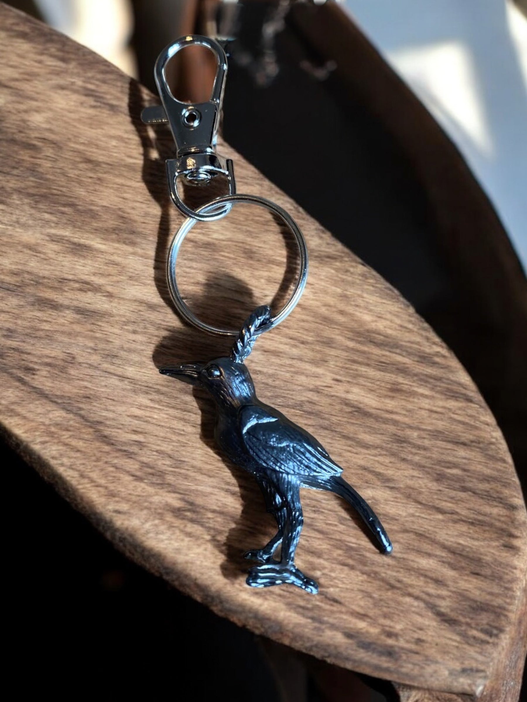 Norse 3D Raven Key Ring
