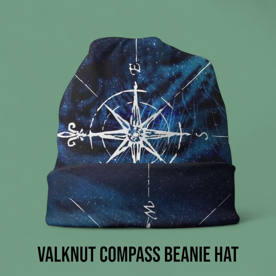 Viking Cap - Valknut Compass