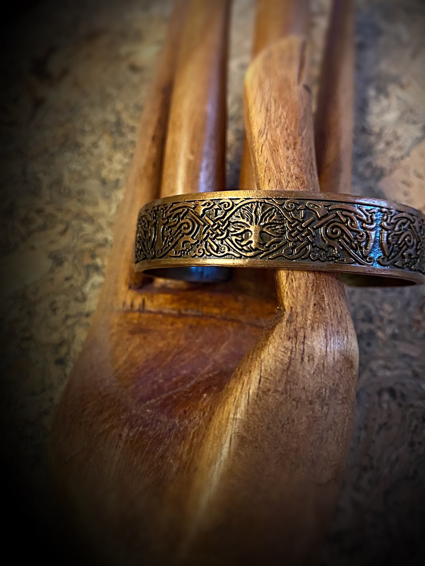 Viking Bracelet - Yggdrasil Bronze Curves