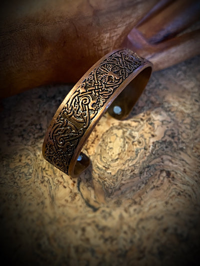 Viking Bracelet - Yggdrasil Bronze Curves