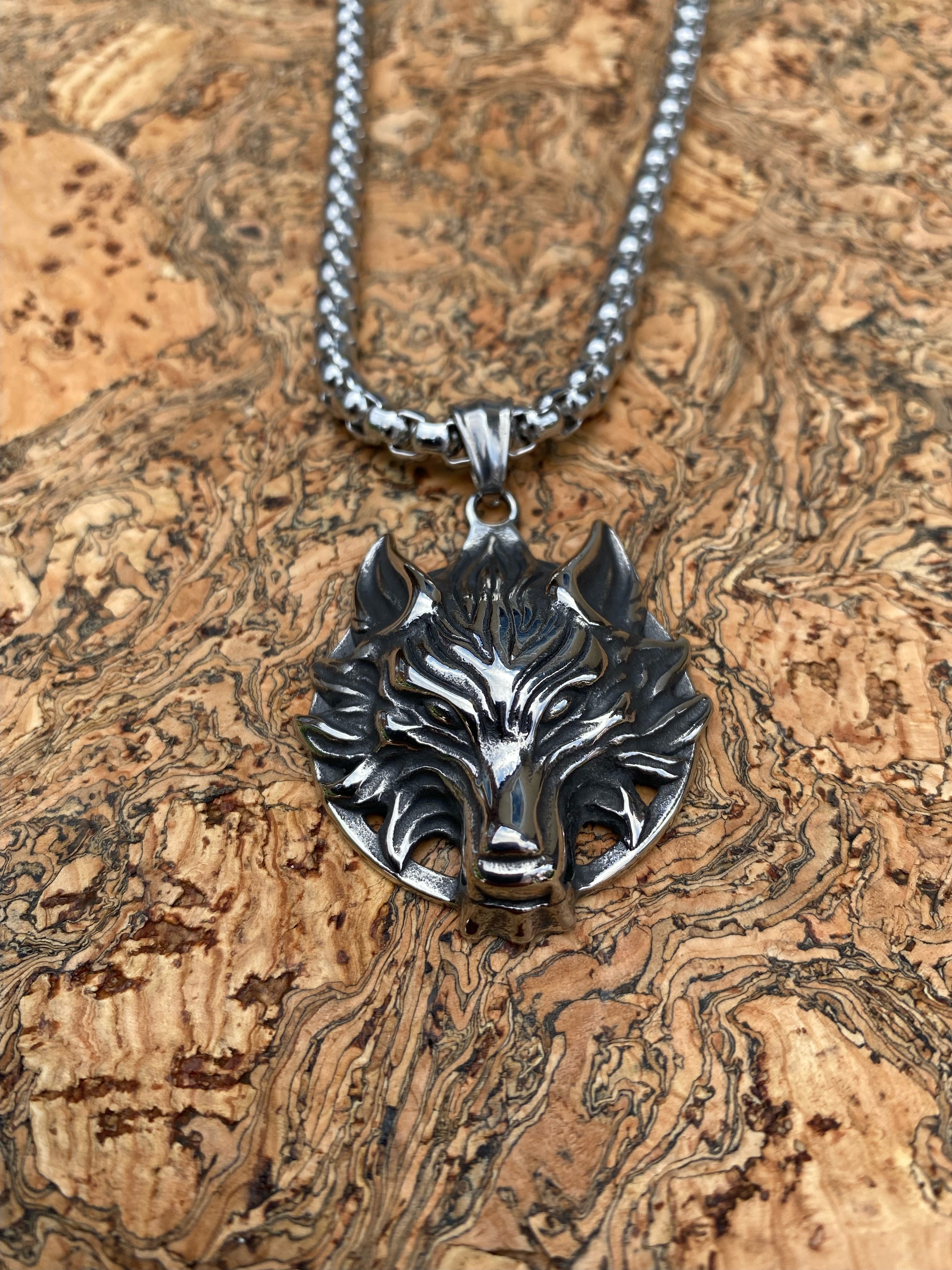 Viking Necklace - King Raven Wolf