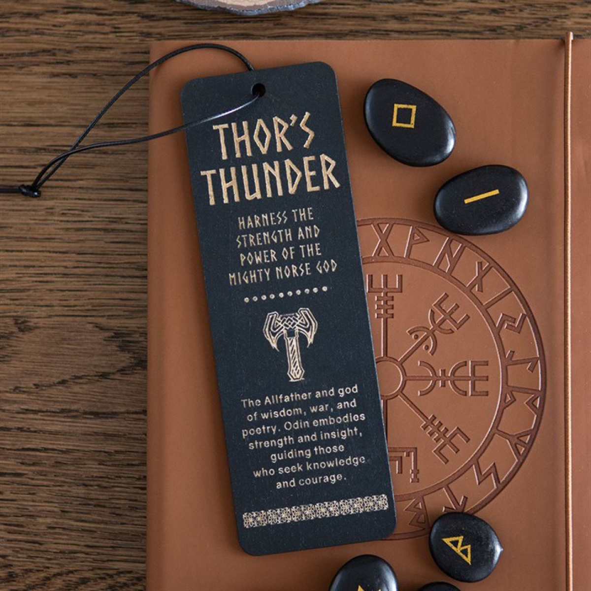 Thor's Thunder Viking Wooden Bookmark