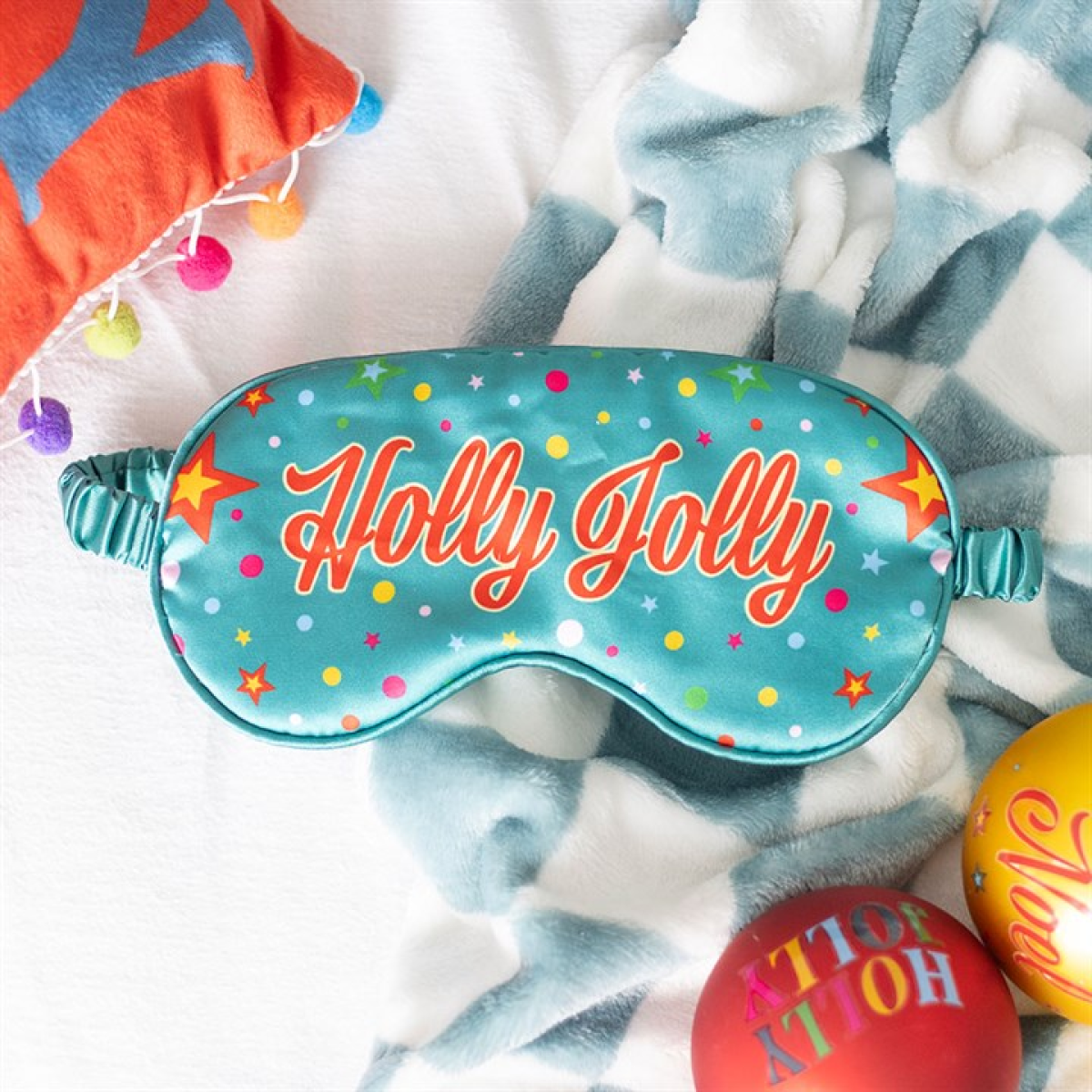 Holly Jolly Luxury Satin Sleep Mask