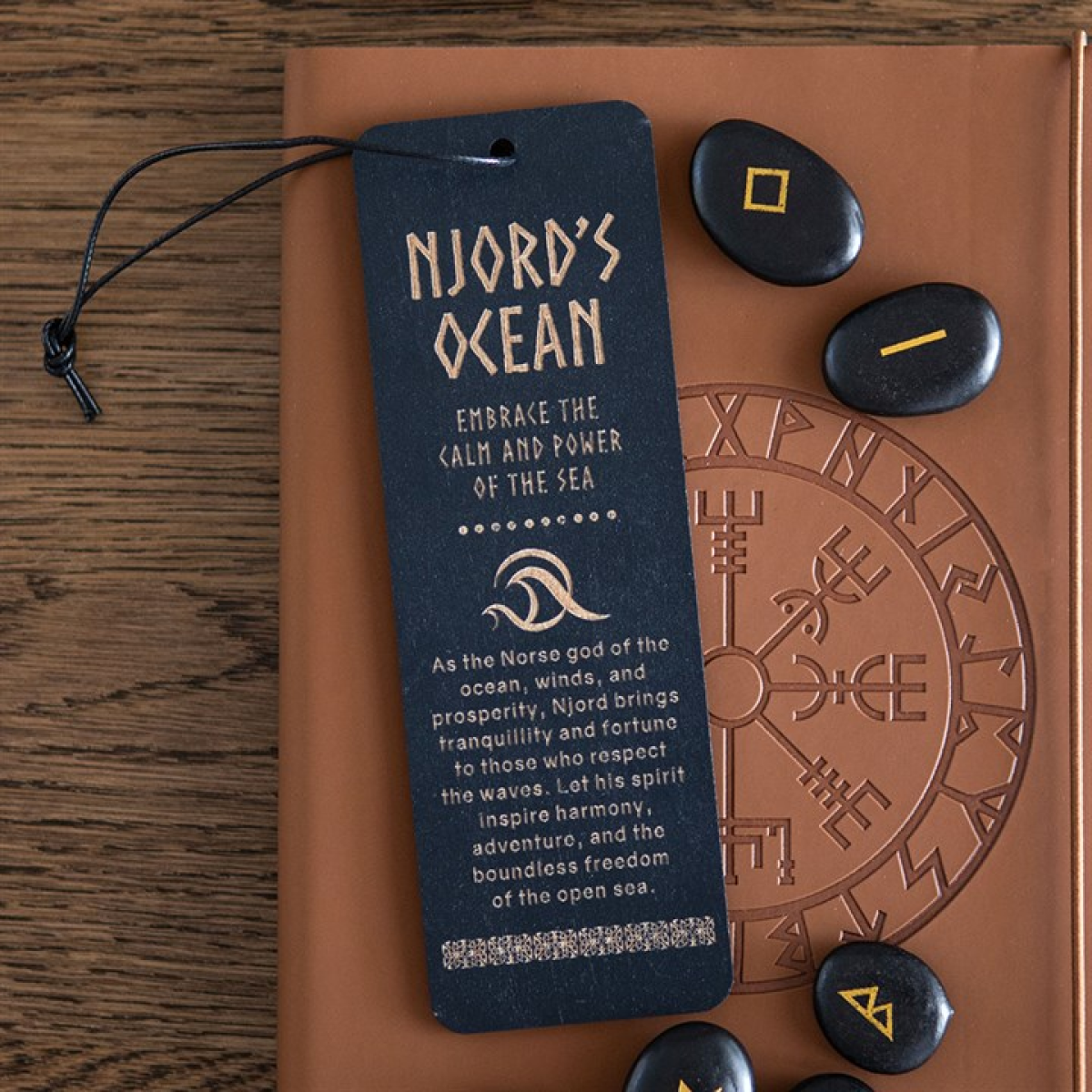Njord's Ocean Viking Wooden Bookmark