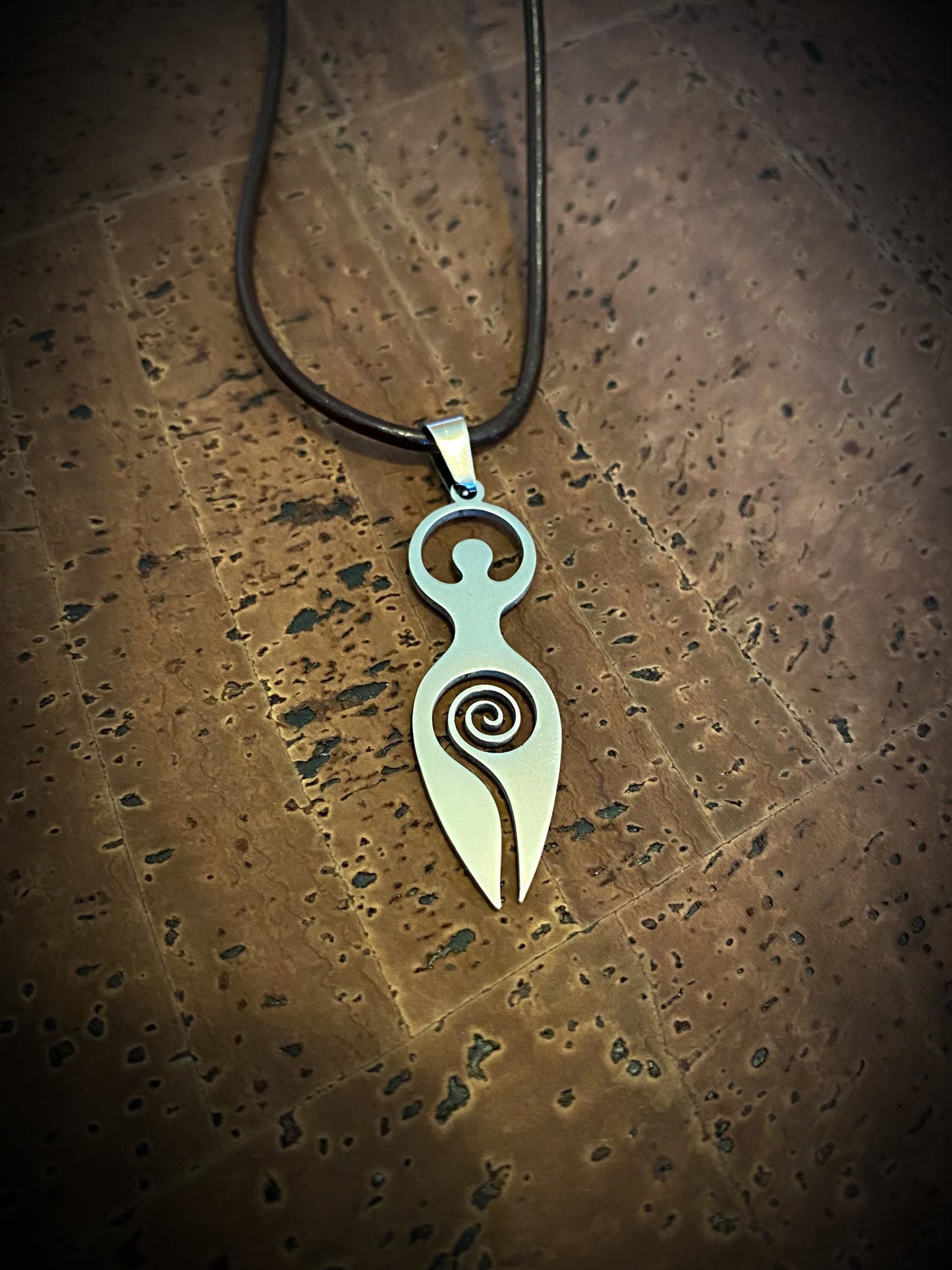 Pagan Necklace - Silver Leaf Of Gaia