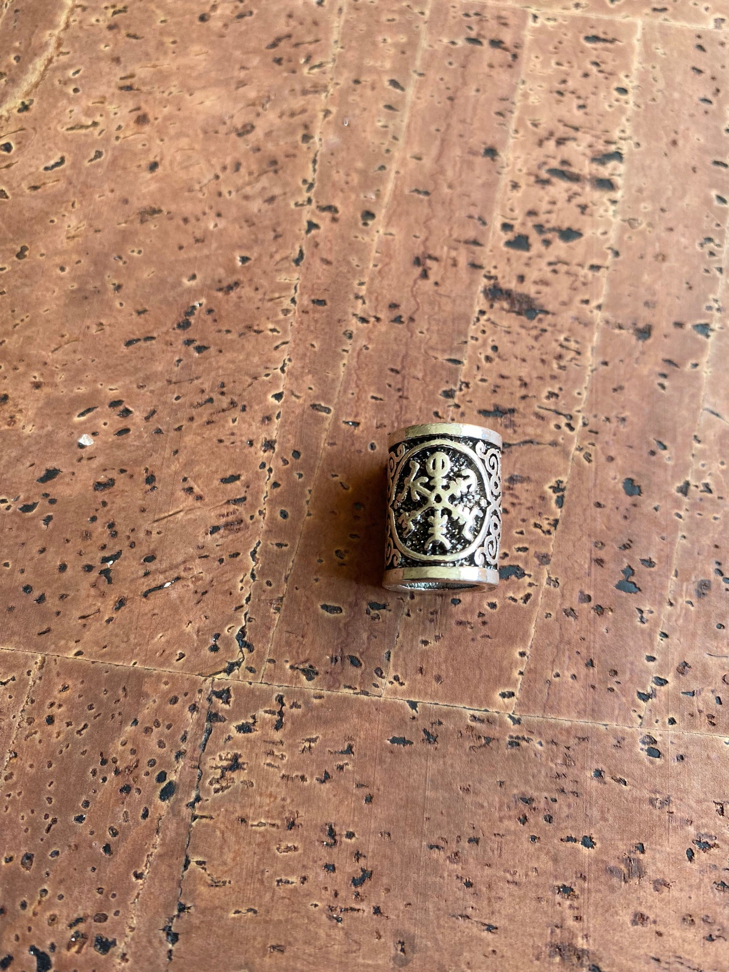 Viking Beard Beads - Aegishjalmur Runes