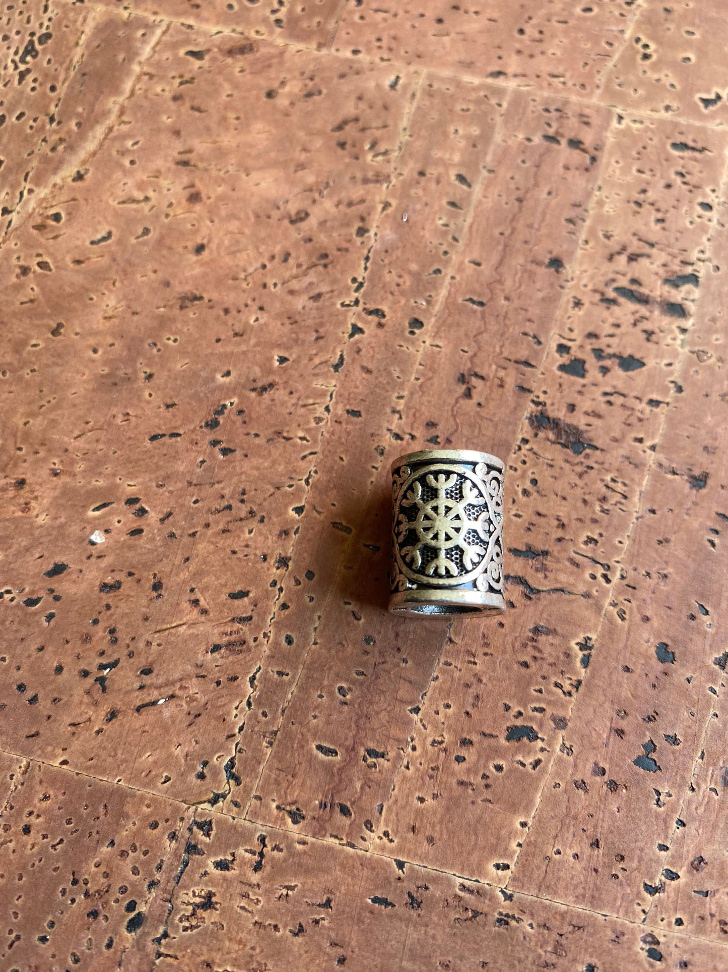 Viking Beard Beads - Aegishjalmur Runes