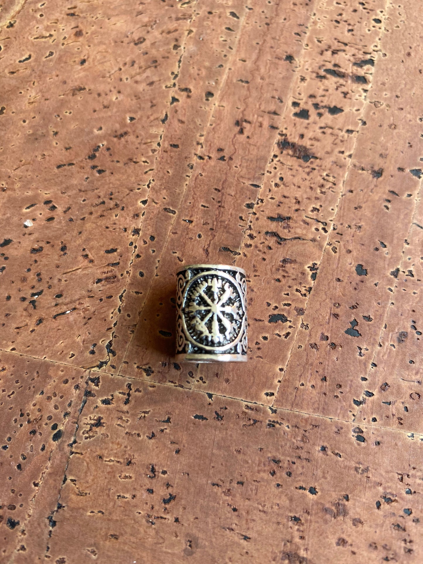 Viking Beard Beads - Aegishjalmur Runes