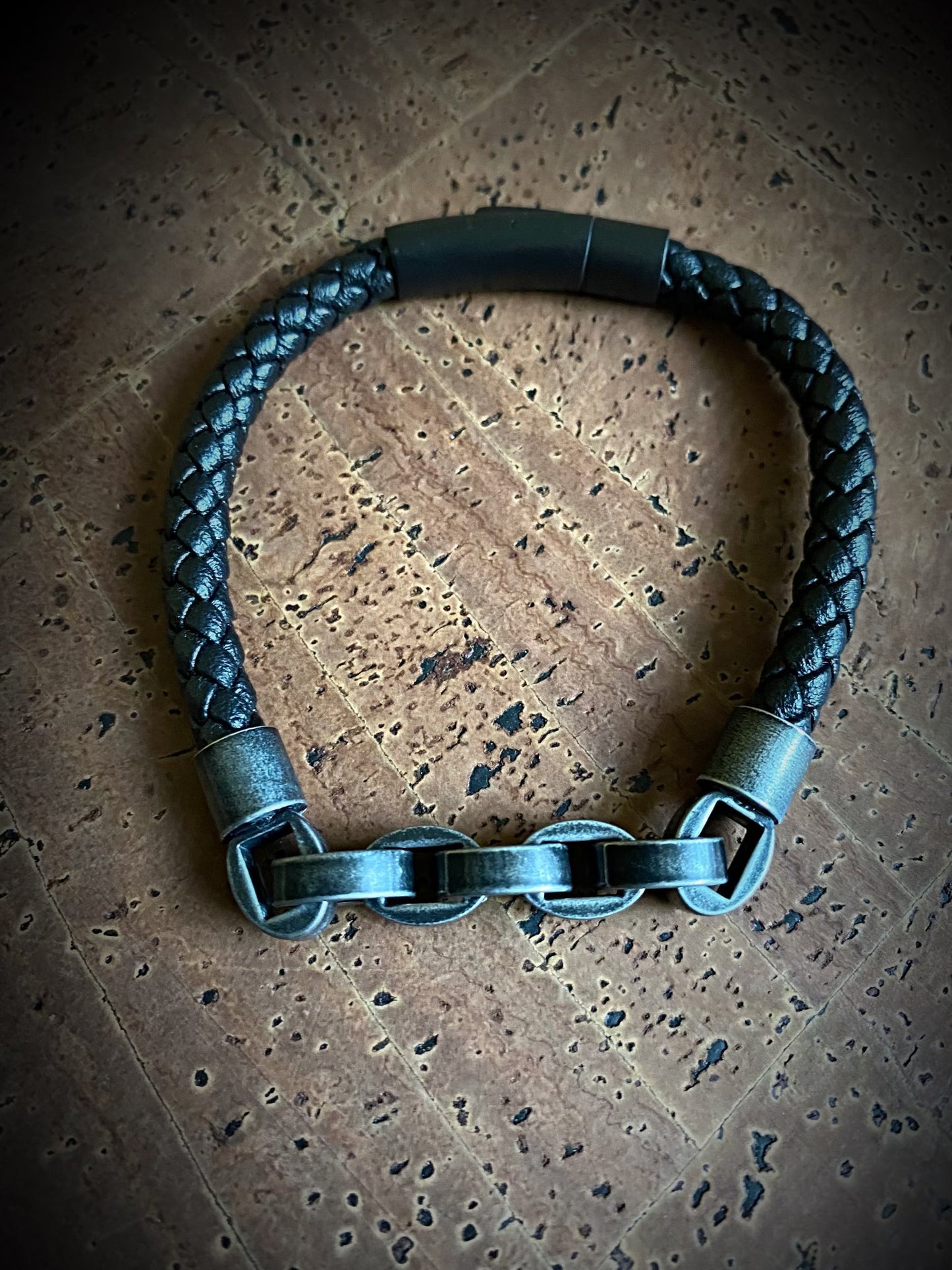 Viking Bracelet - Norse Leather Link