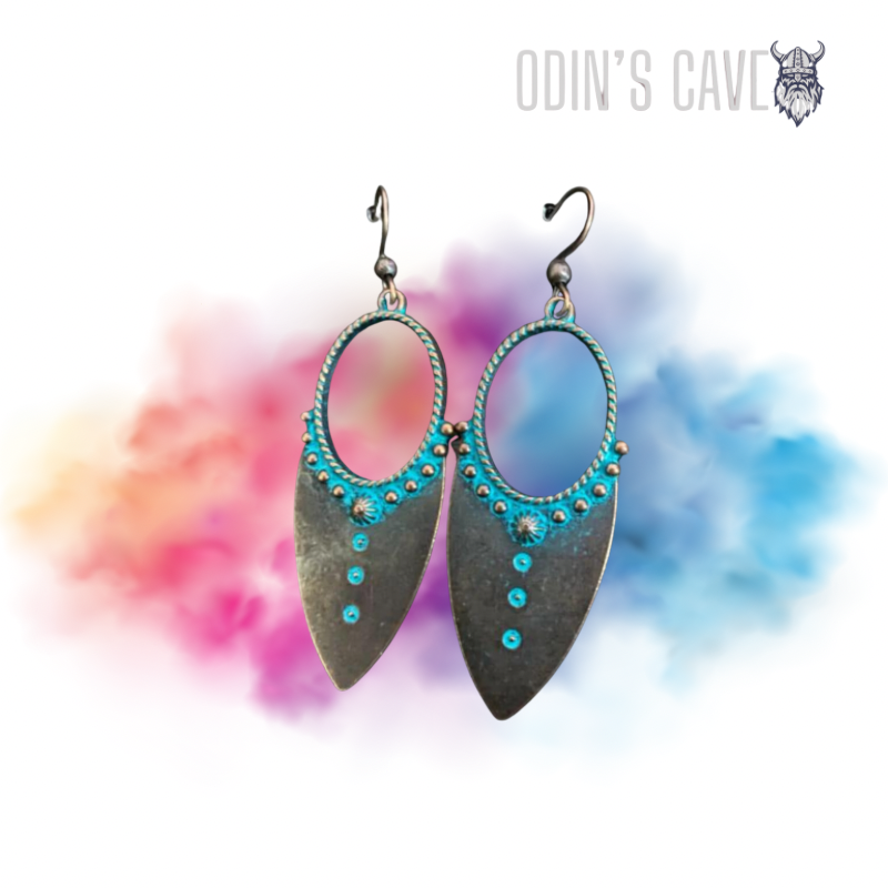 Viking War Arrow Head Pair Of Earrings