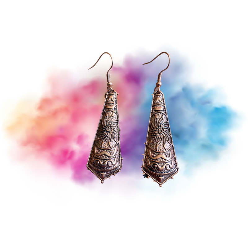 Viking War Hammer Pair Of Earrings (Bronze)