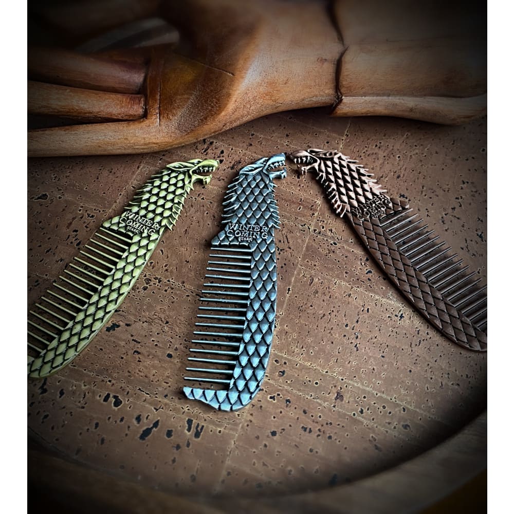 Creative Metal Viking Wolf Combs