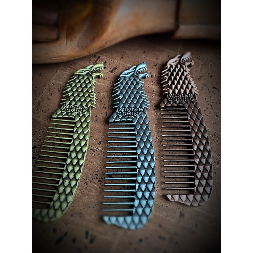 Creative Metal Viking Wolf Combs