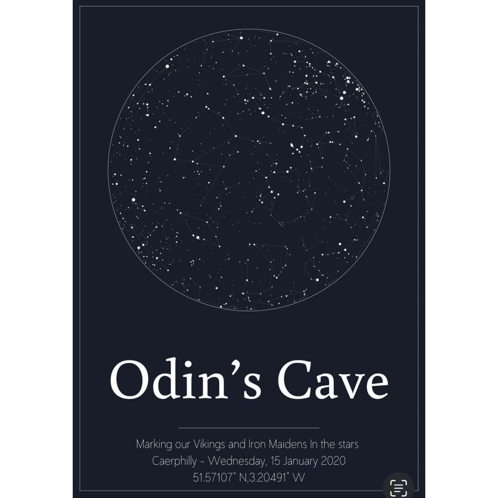 Personalised Star Map