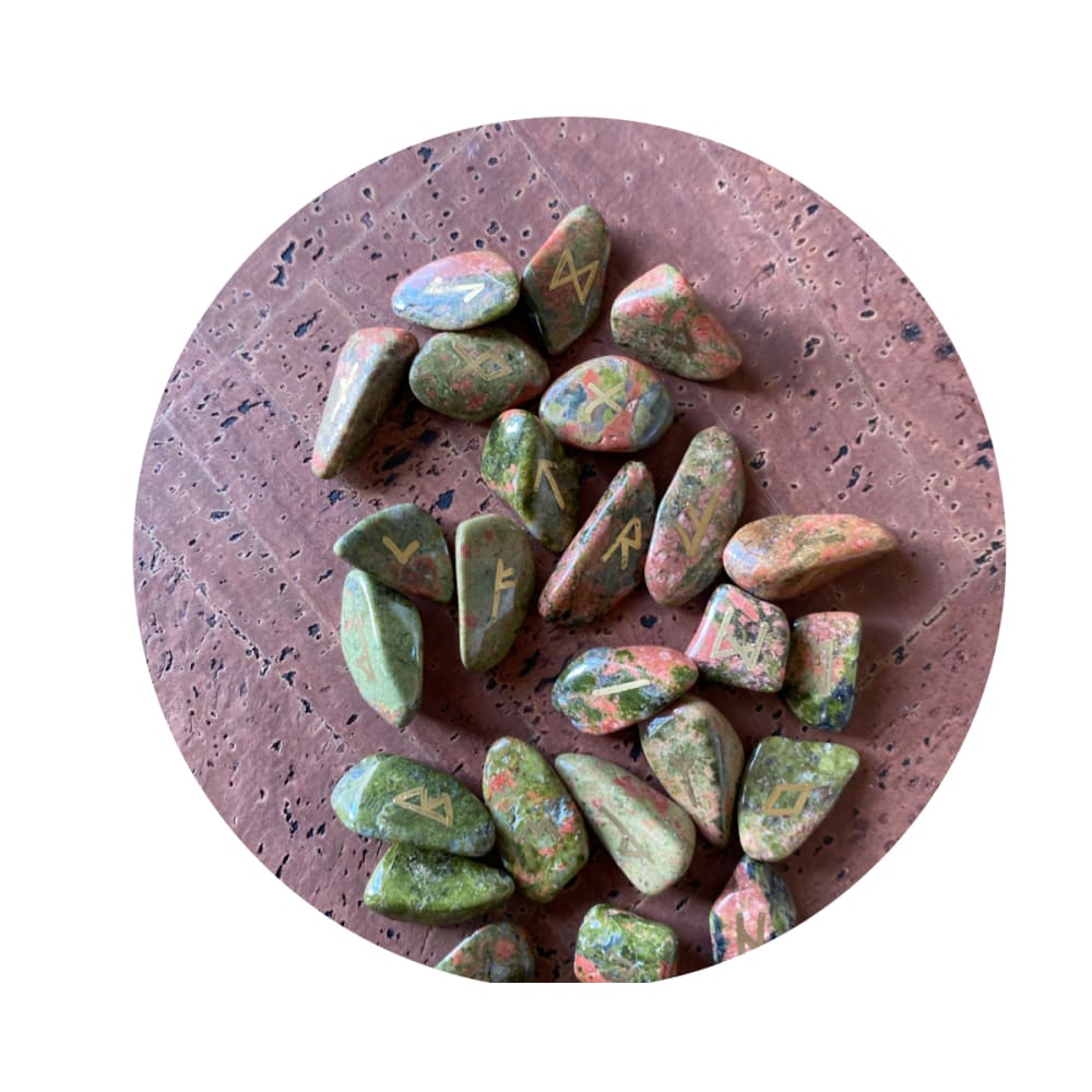 Runes Set - Dragon Blood Stone