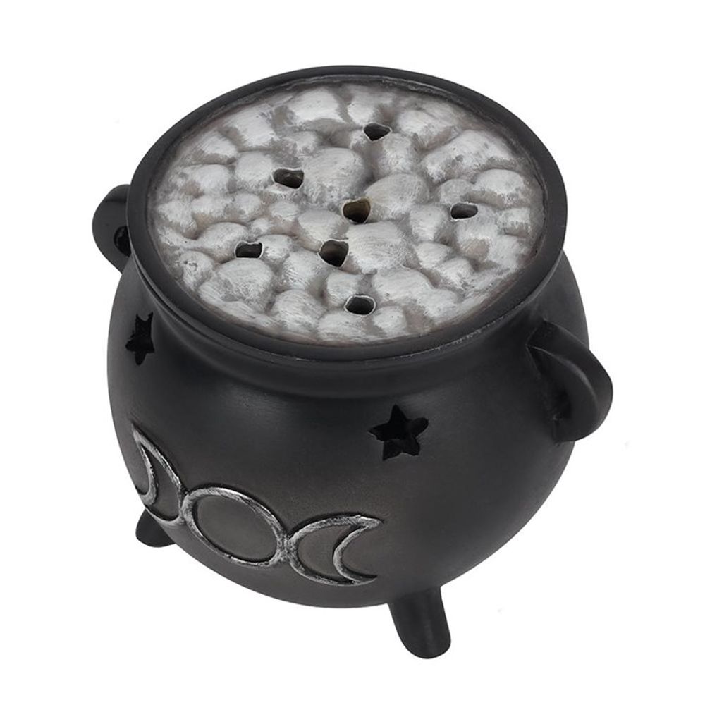 Triple Moon Cauldron Incense Holder