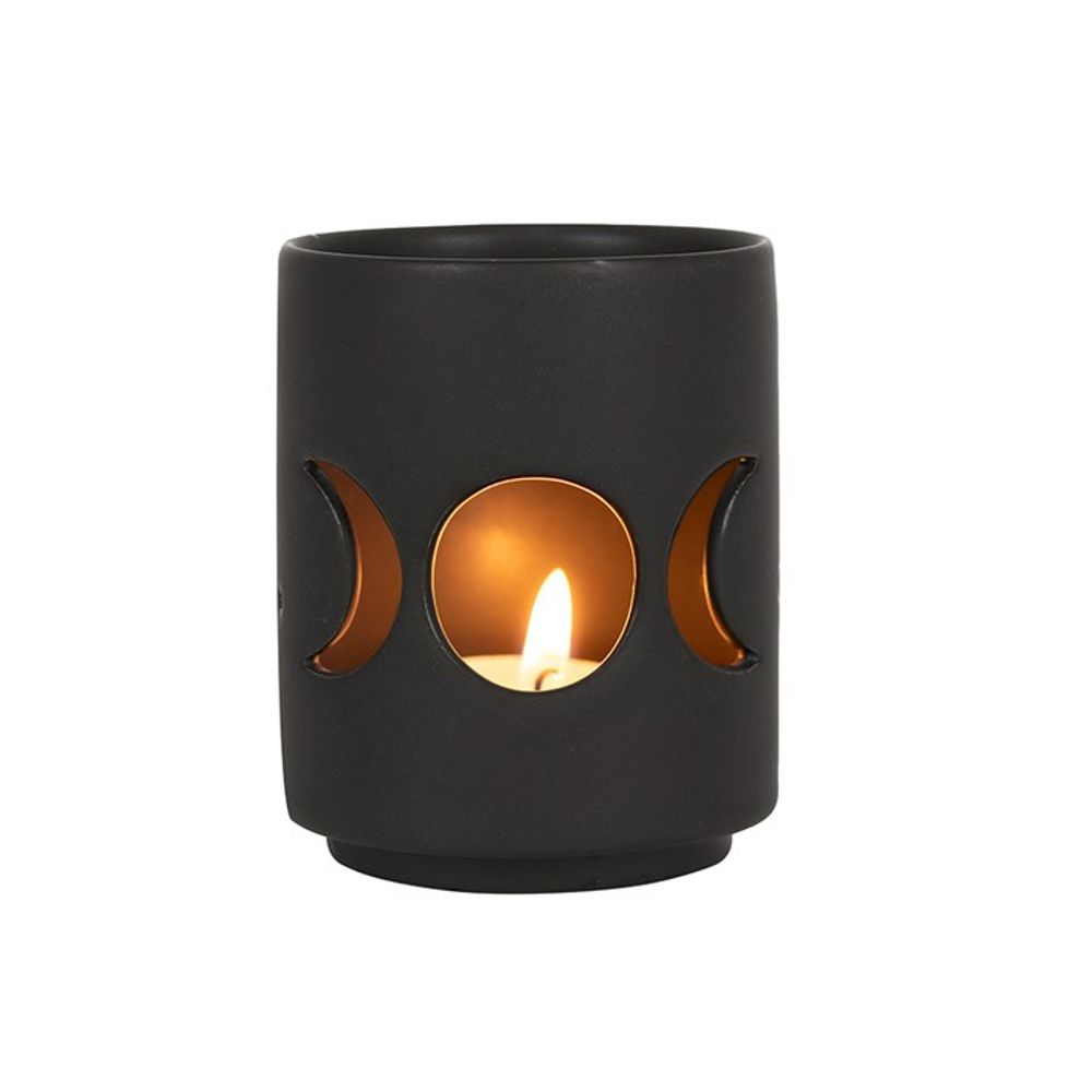 Black Triple Moon Candle Holder