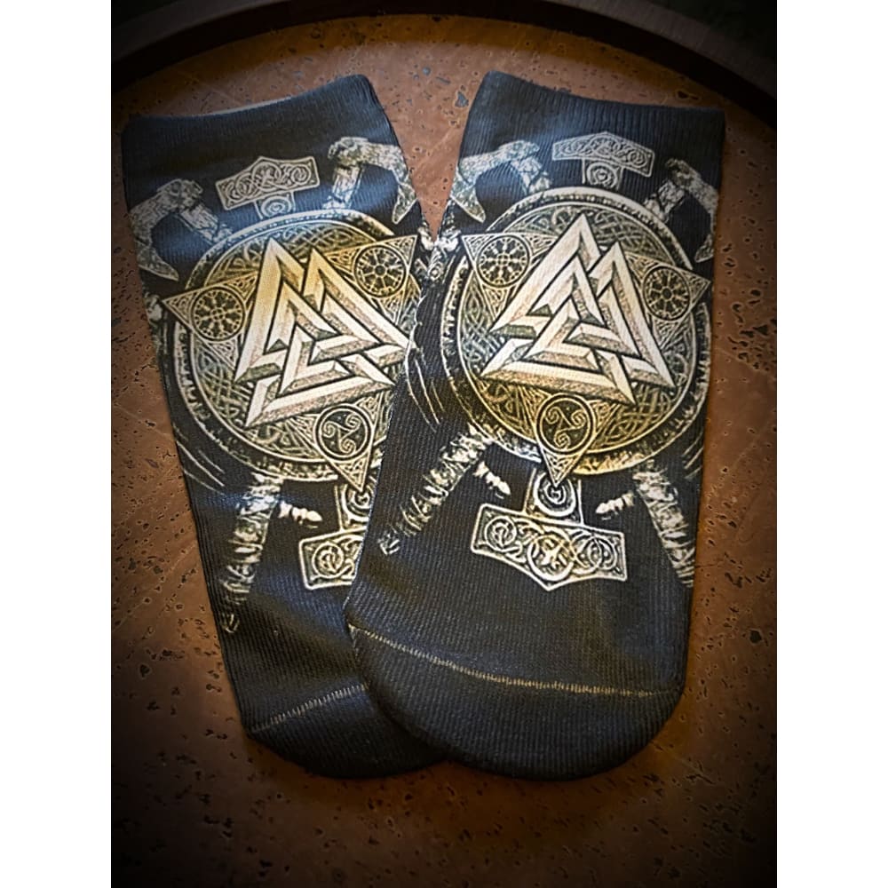 Viking 3D Printed Ankle Socks - Various Designs
