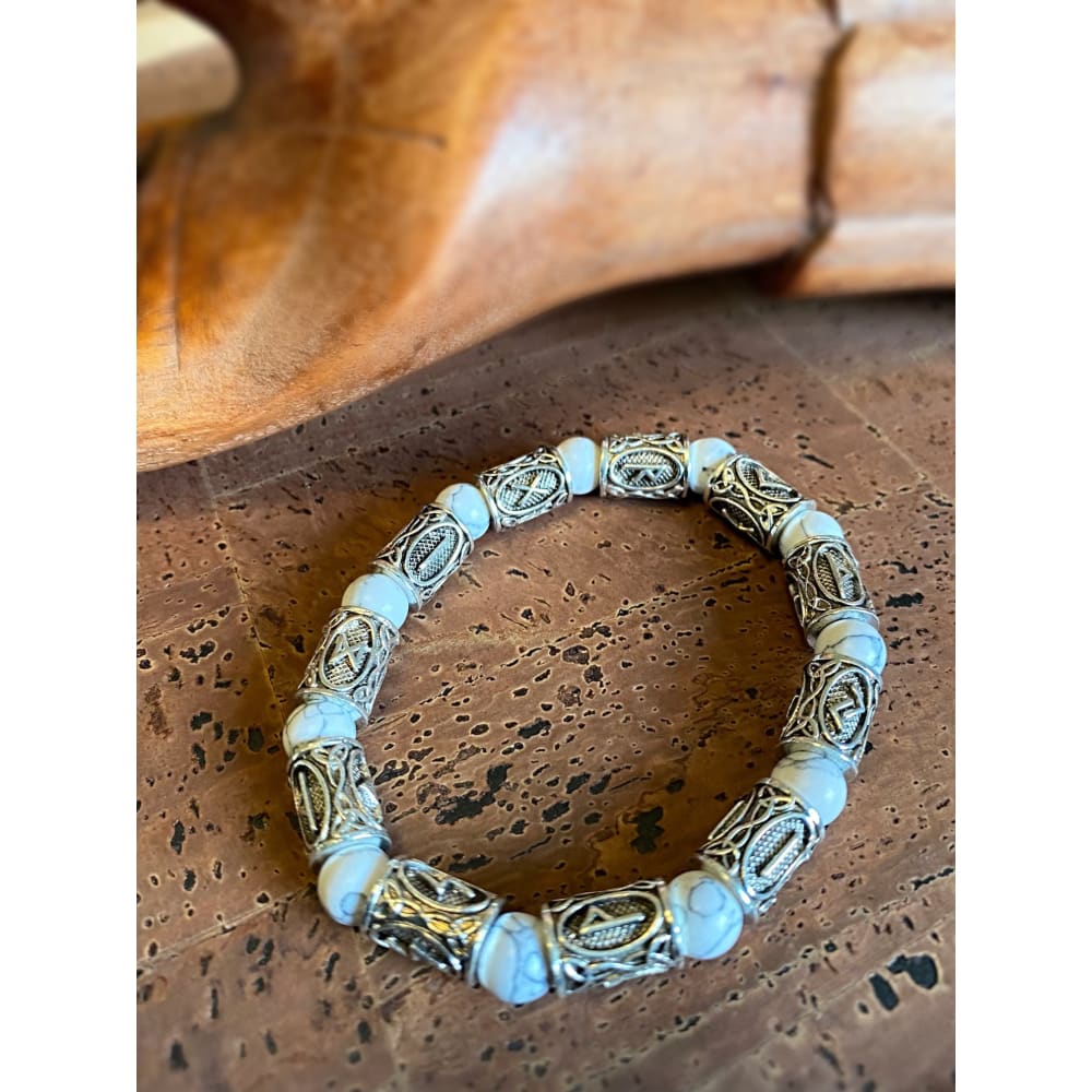 Viking Arm Ring - Marble Runes