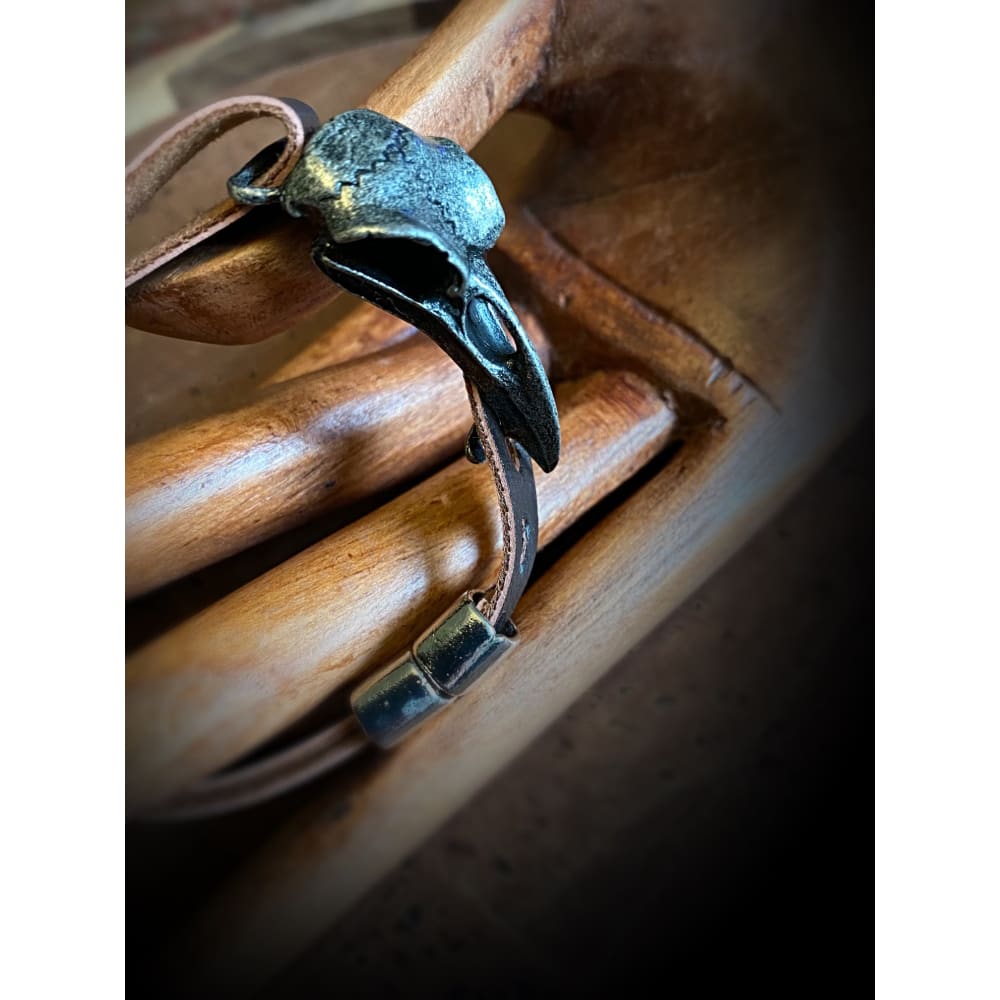 Viking Arm Ring - Raven Skull