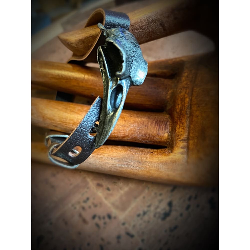 Viking Arm Ring - Raven Skull