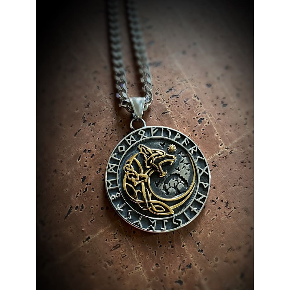 Viking Necklace - Fenrir Runes