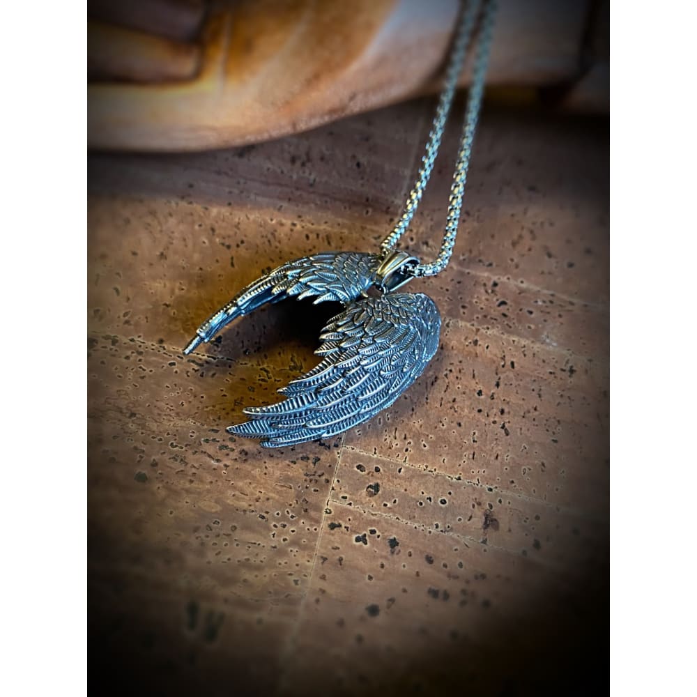 Necklace - Heavy Blood Eagle Wings