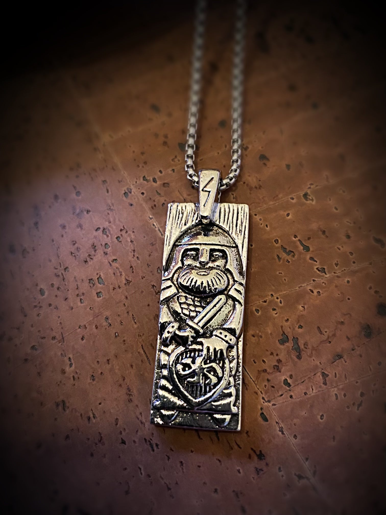 Viking Necklace - Silver Odin