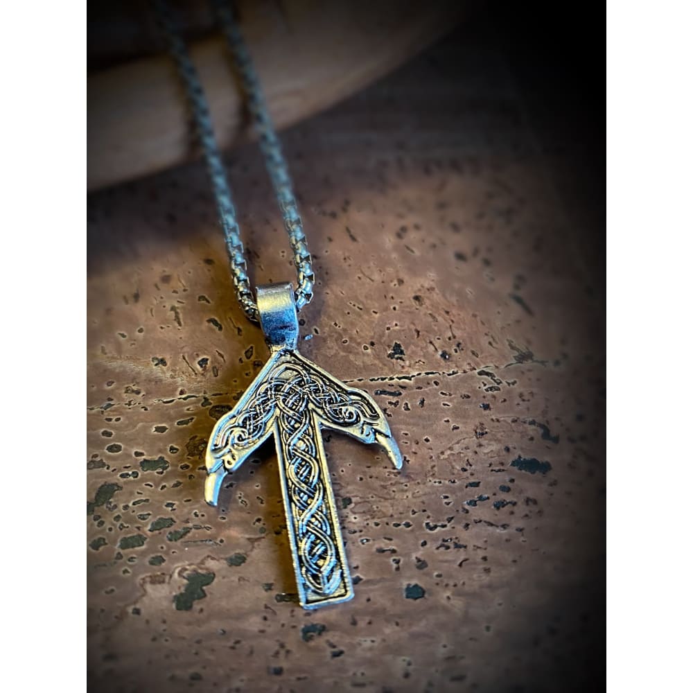 Viking Necklace - Tiwaz Rune
