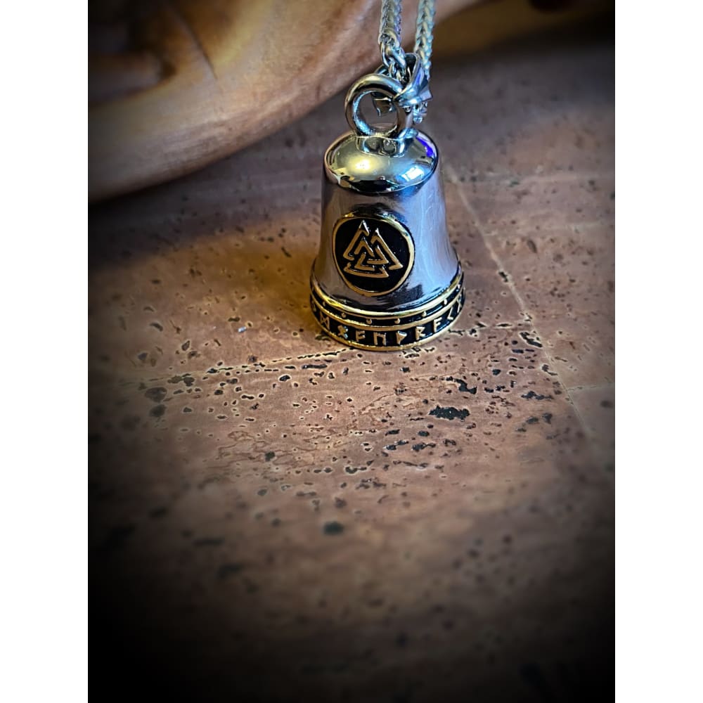 Viking Necklace - Valknut Bell