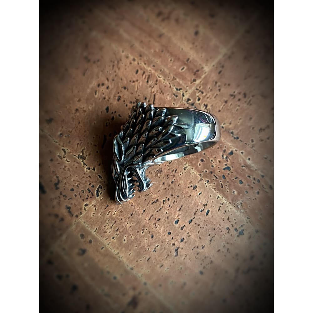 Viking Ring - Silver Fenrir Wolf