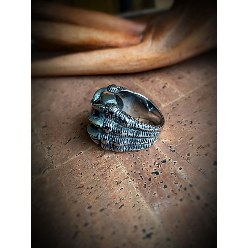 Viking Ring - Silver Wolf Claws