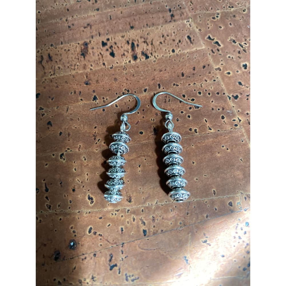 Viking Runic Stack Pair Of Earrings