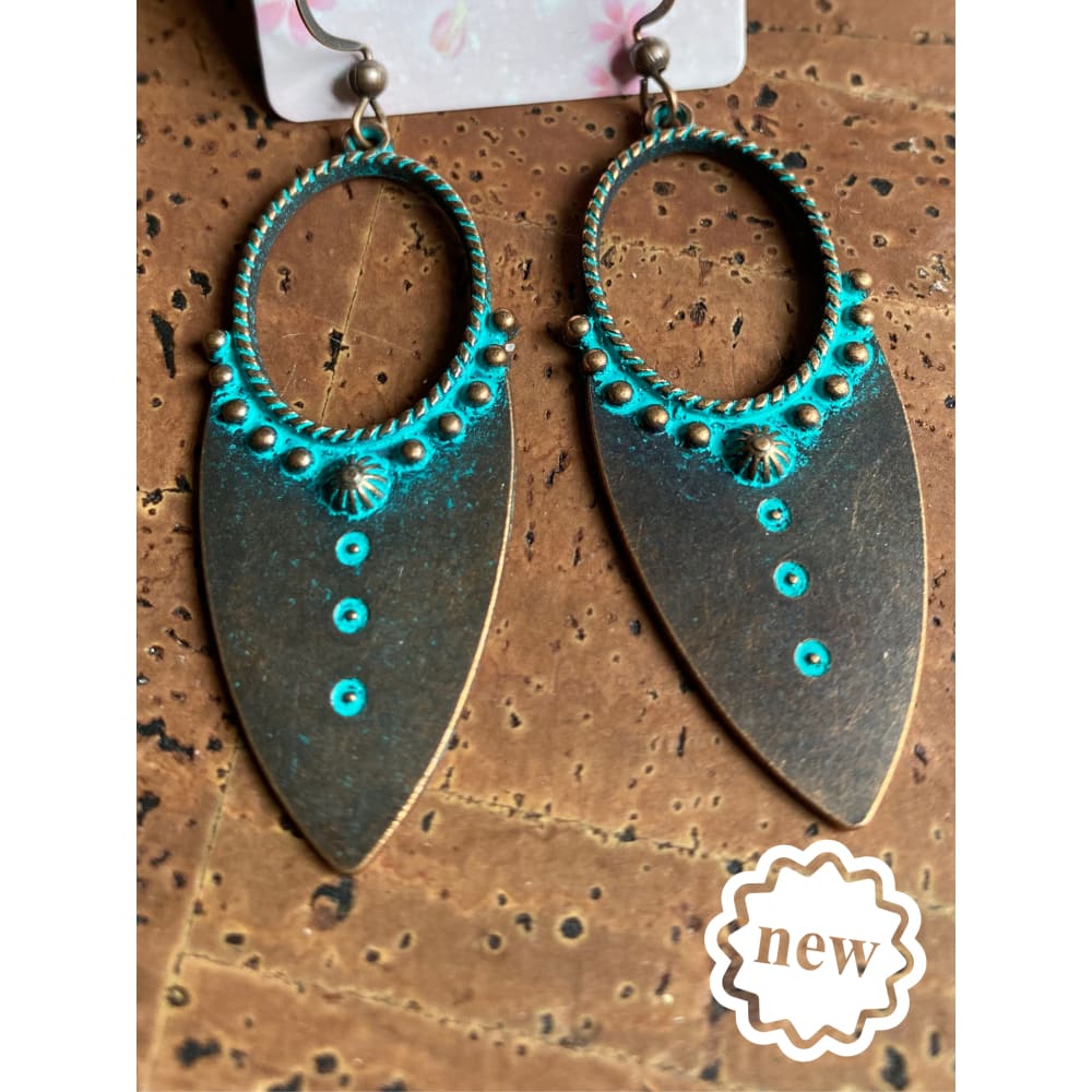 Viking War Arrow Head Pair Of Earrings