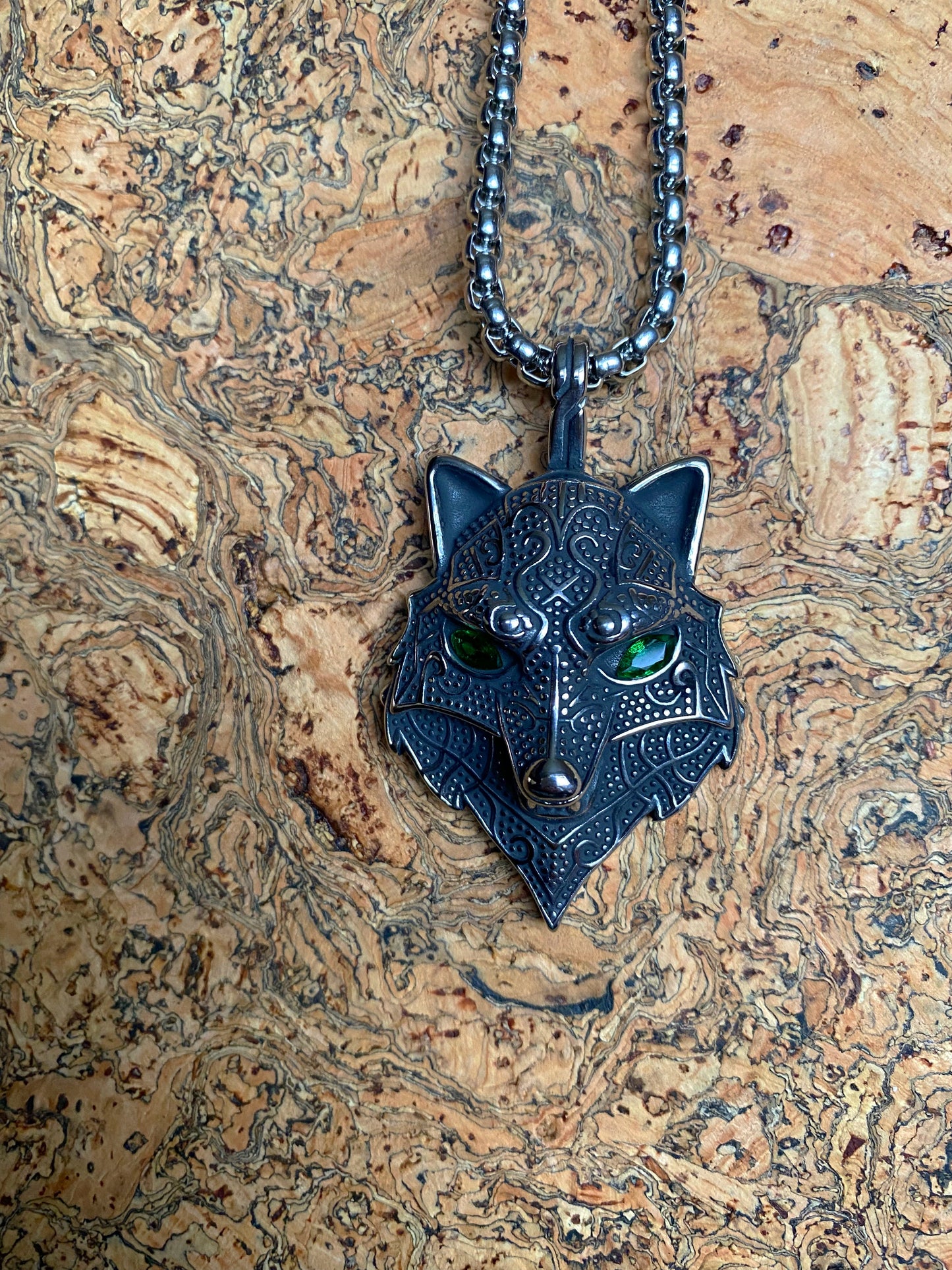 Premium Viking Necklace - The Brave Fenrir Wolf