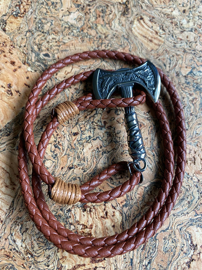 Viking Bracelet - Leather Thors Hammer Wrap