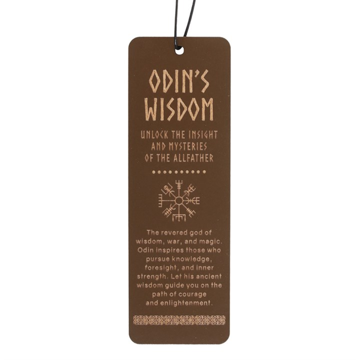 Odin's Wisdom Viking Wooden Bookmark
