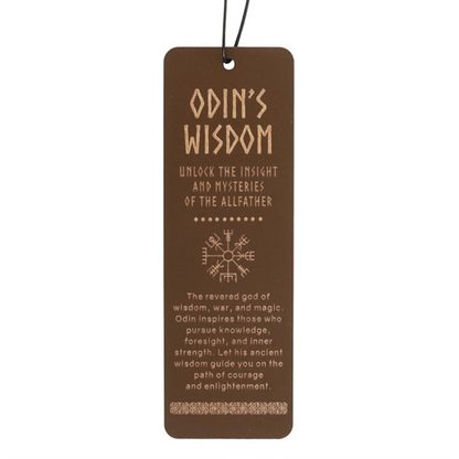 Odin's Wisdom Viking Wooden Bookmark