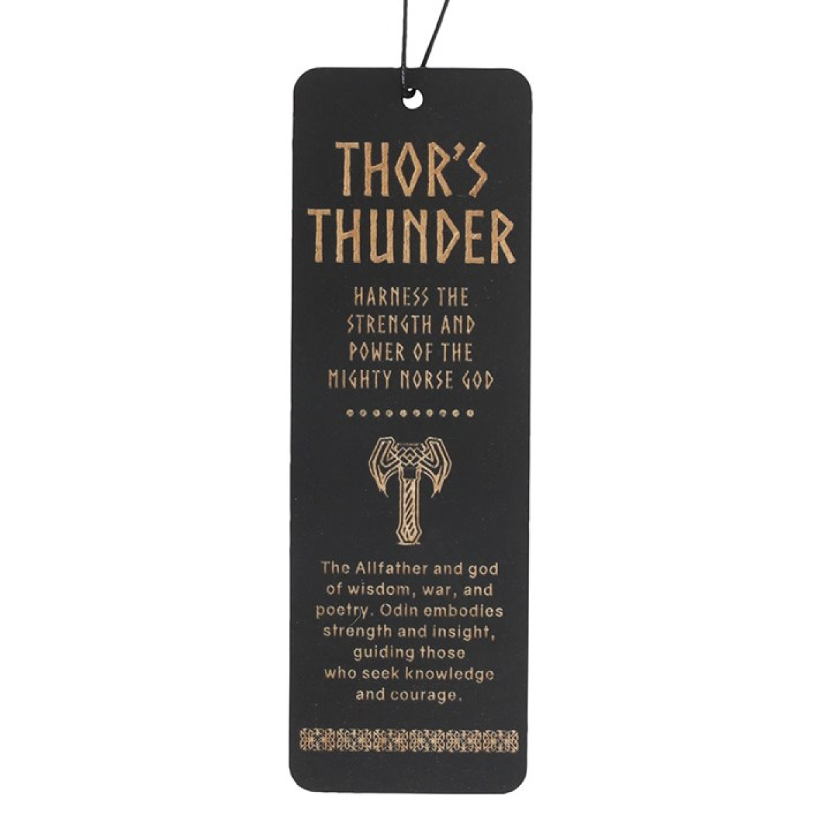 Thor's Thunder Viking Wooden Bookmark