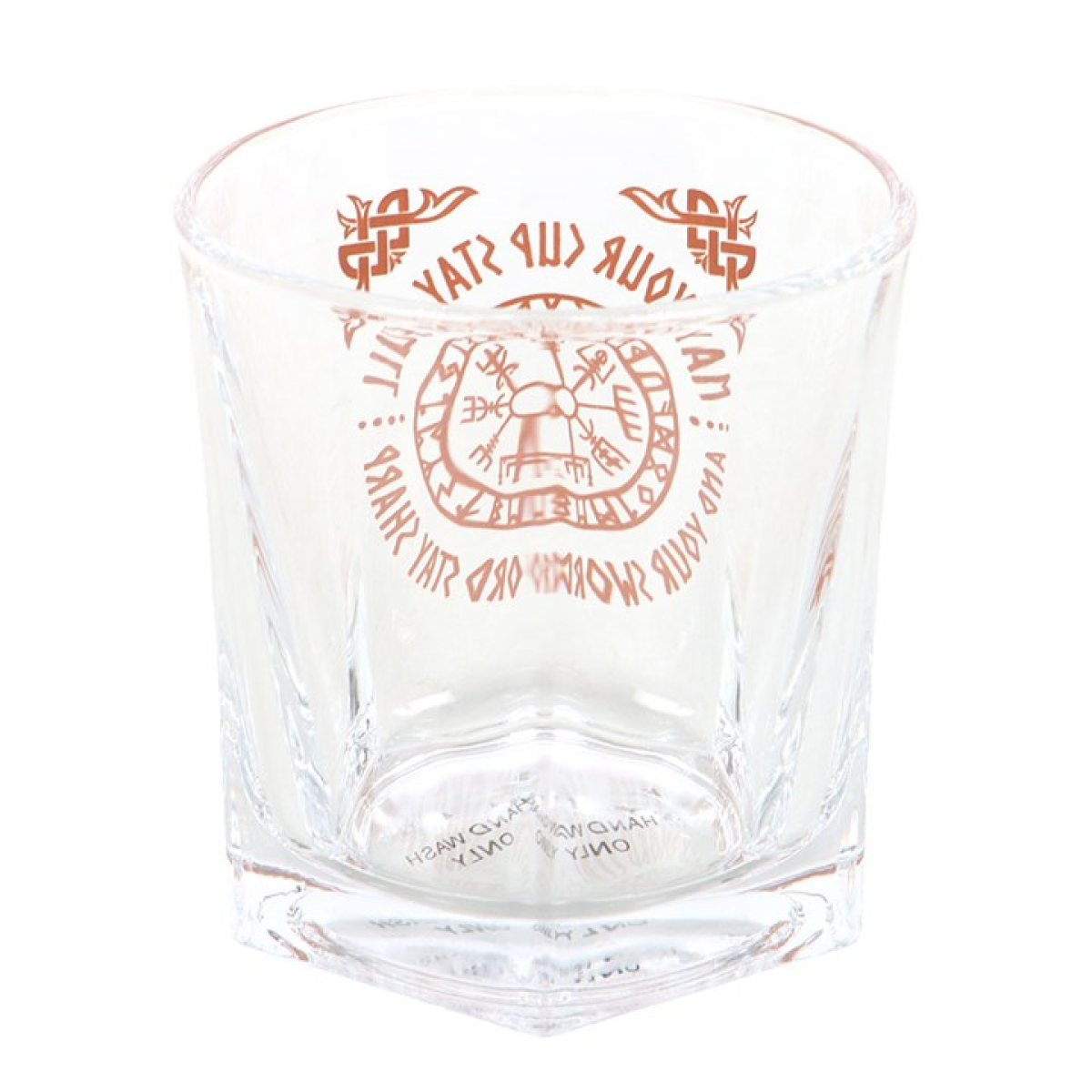 Viking Compass Drinking Glass with Coaster Set