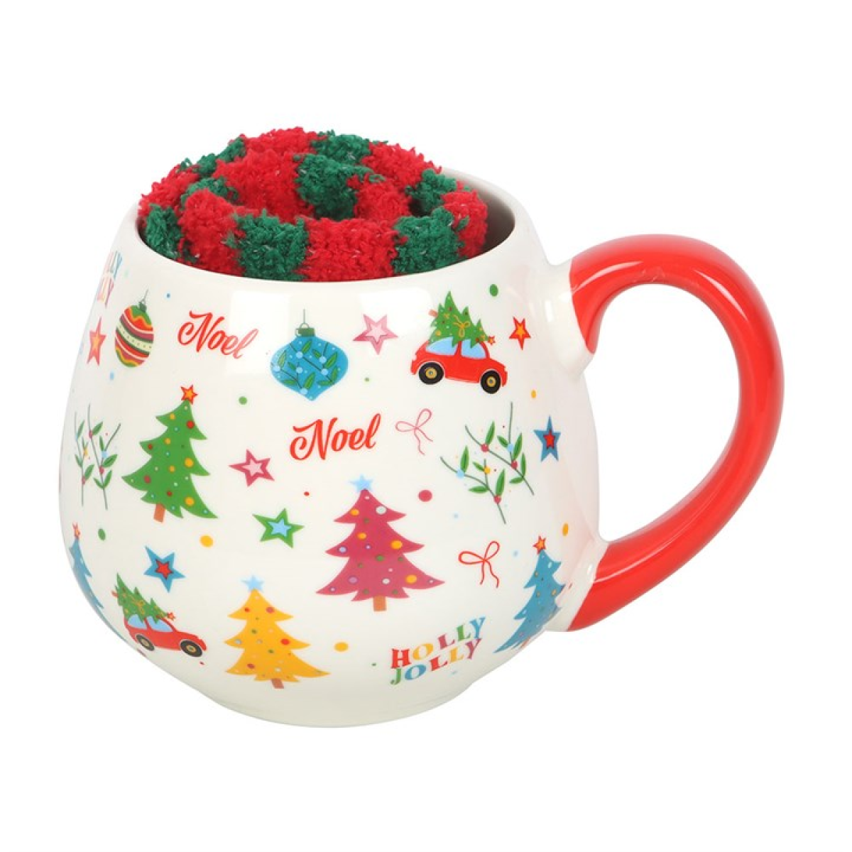 Festive Christmas Mug and Socks Set