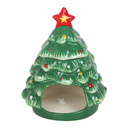 Festive Christmas Tree Ceramic Oil Burner