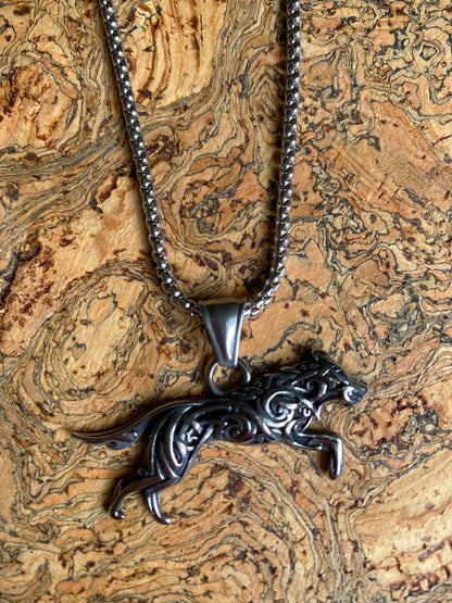 Viking Necklace - Fenrir Knotted