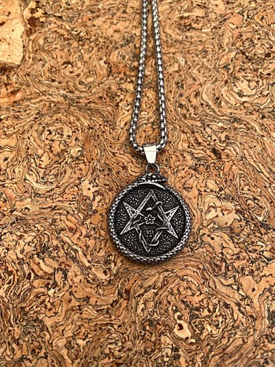 Pagan Necklace - The Serpents Hexagram