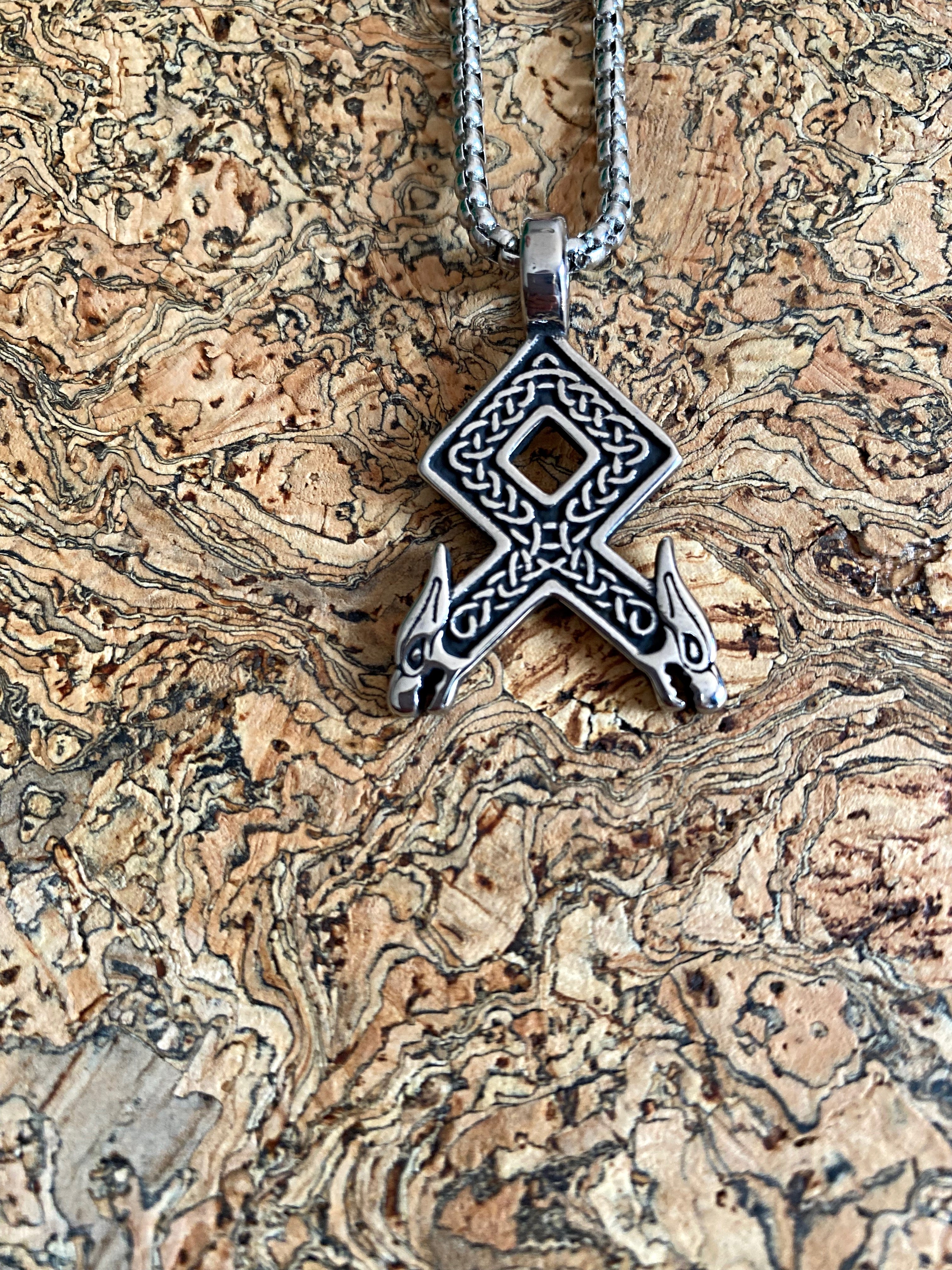 Viking Necklace - The Protection of Othala Rune