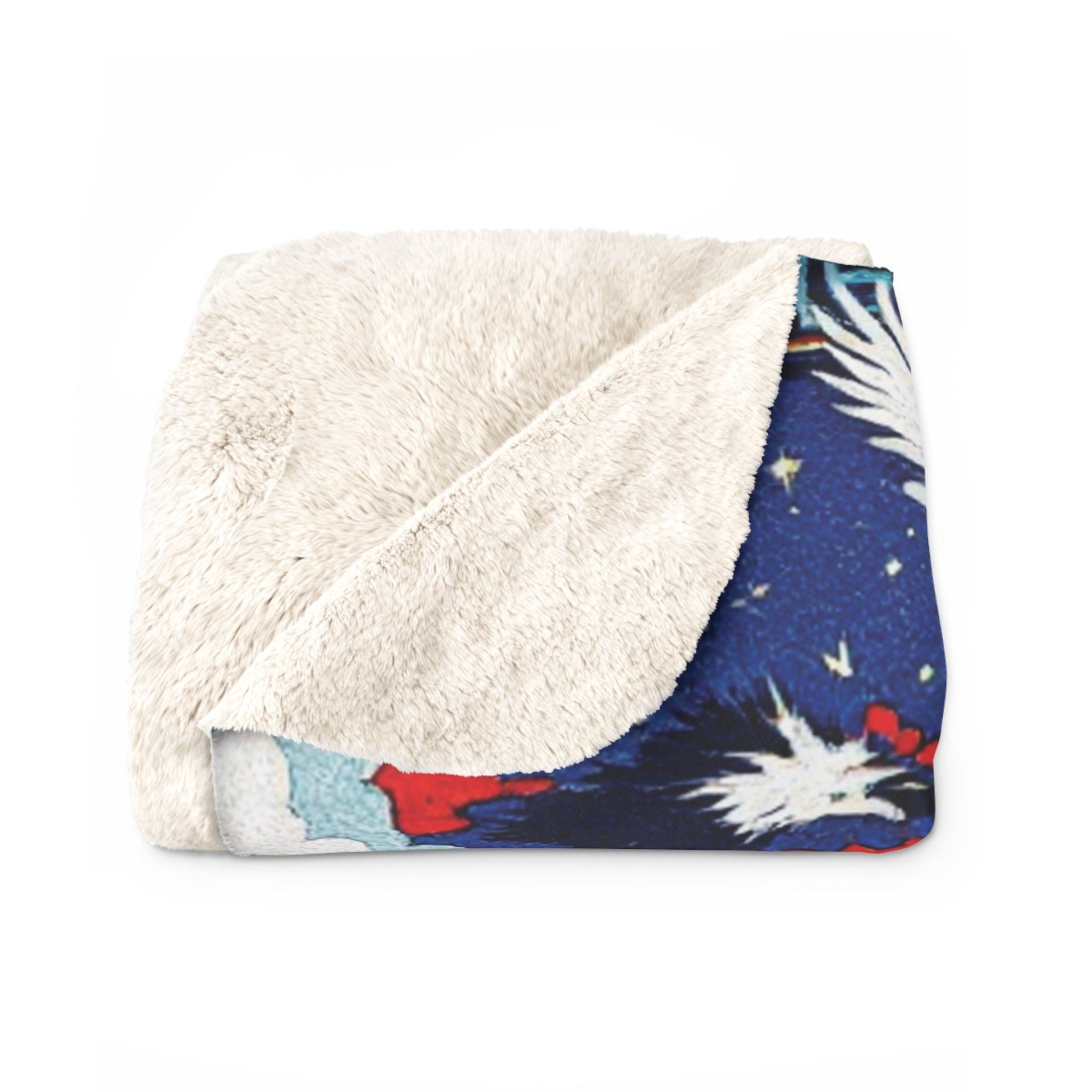 Sherpa Throw Blanket - Viking Comicon Style Theme