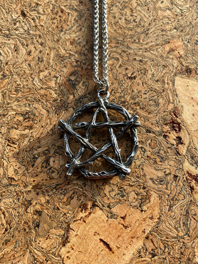 Pagan Necklace - The Rustic Pentagram
