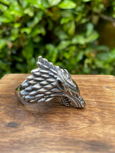 Viking Ring - Silver Fenrir Wolf