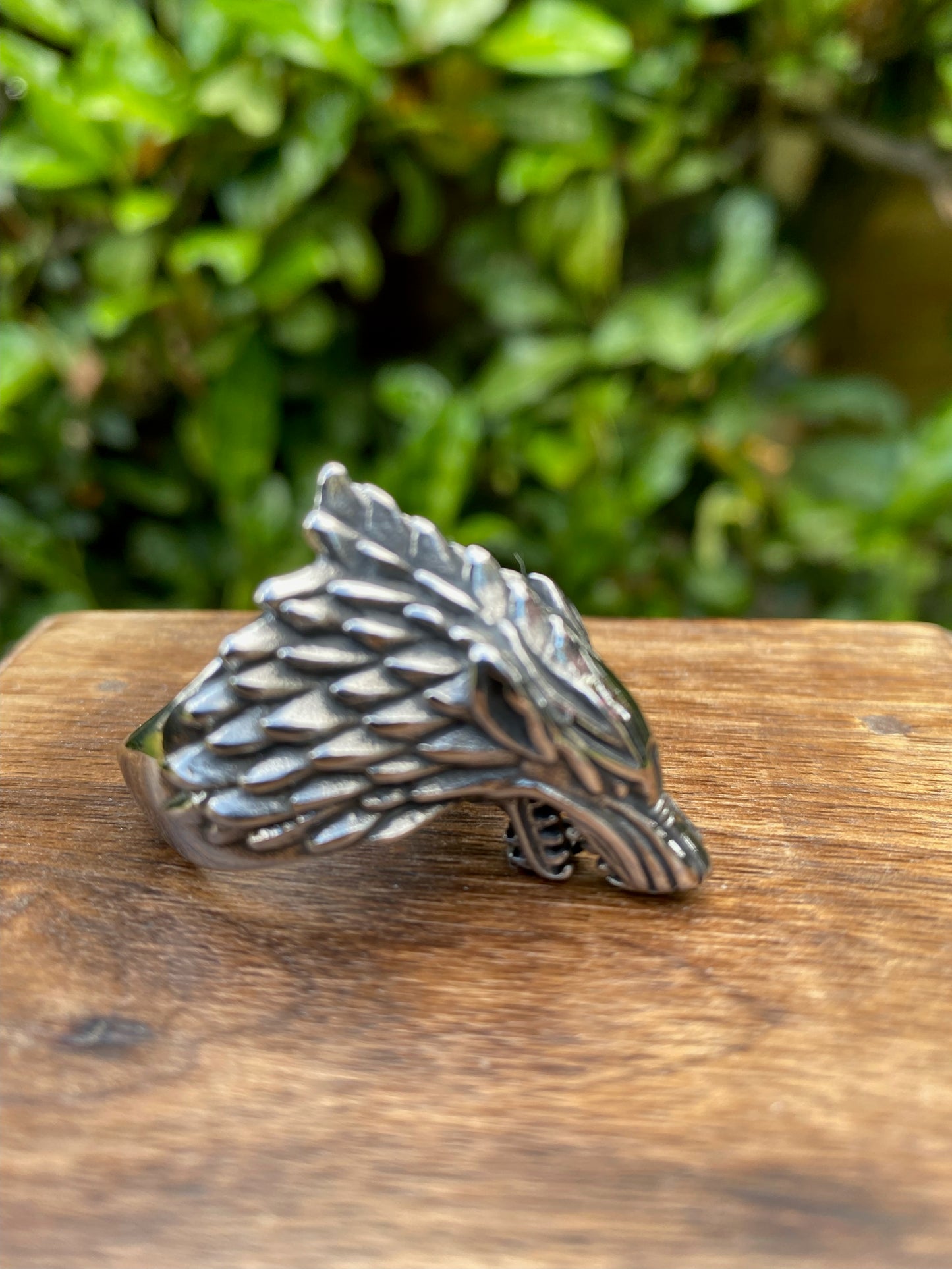 Viking Ring - Silver Fenrir Wolf
